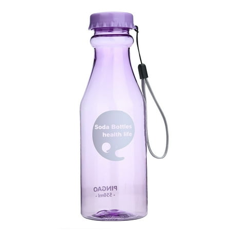 

Outdoor Sports Travel Water Bottle Portable Leak-proof Camping Water Cup Purple