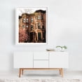 thumbnail image 2 of Park Slope Brownstones 01 - Brooklyn New York Photography Architecture City Flowers Vintage Street Photography Botanical White Framed Wall Art Print 6 x 8 inches, 2 of 3