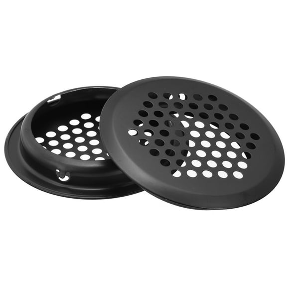 Unique Bargains 53mm Circular Soffit Vent, 40 Pack Stainless Steel Round Air Vents, Black