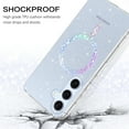 thumbnail image 6 of VENINGO Samsung S24 FE 5G Case 6.7", Supported Magnetic Glitter Sparkle Phone Case,Slim Tpu Transparent Shockproof Protective Case for Samsung S24 FE 5G,Clear, 6 of 8