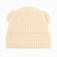 thumbnail image 5 of 3-36 Months Baby to Toddler Beanie Solid Hats Kids Cute Knitted Cuffed Hats for Boys Girls Infant Baby Winter Hat, 5 of 8