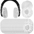 thumbnail image 1 of 100pcs Ph Covers Non-woven Cloth Medium Size Ear Pad Protector Stretch Sry Earph, Fits 3.14-4.33 Inch Phon, 1 of 5