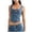 Blue, variant on Tank Tops for Women, Women's Cropped Denim Vest Sleeveless Jean Tank Top Low Cut Tight Fit Fashion Casual U-Neck Camisole Blue S