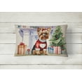 thumbnail image 3 of Carolines Treasures DAC1393PW1216 16 x 12 in. Unisex Yorkie Christmas Fabric Decorative Pillow, 3 of 4
