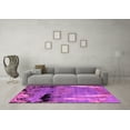 thumbnail image 3 of Ahgly Company Indoor Square Abstract Pink Modern Area Rugs, 7' Square, 3 of 4