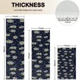 thumbnail image 4 of Dark Blue Daisy Flower Pattern Kitchen Rugs Sets Of 3,Kitchen Runner Rugs Non Skid Washable,Decorative Kitchen Floor Mats for Kitchen,Sink,Laundry,17"x30"+ 17"x47" + 17"x59", 4 of 6