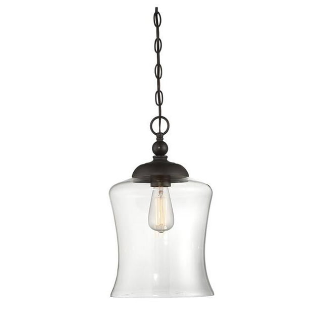 Meridian M70019ORB 1 Lumière Mini Pendentif - Bronze Frotté à l'Huile