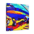 thumbnail image 5 of "The Colorful Blimp Scene" - Canvas, 5 of 25