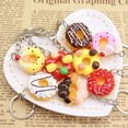 thumbnail image 4 of 10pcs Simulation Nourriture Porte-Clés Gâteau Donut Résine Pendentifs Sac Porte-Clés Porte-Clés (Modèle Mixte), 4 of 6
