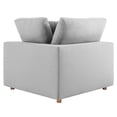 thumbnail image 6 of Maklaine 5-Piece Fabric Down Filled Sectional Sofa Set in Light Gray, 6 of 16