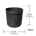 thumbnail image 3 of Vikakiooze Gardening Items, 1/2/3/5/7 Gallon Grow-bag Heavy Thickened Nonwoven Plant Fabric Pot with Handles, 3 of 3