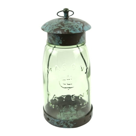 Rustic Metal Hanging Mason Jar Wall Sconce Light Glass Candle Holder w/ Bracket