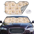 thumbnail image 2 of Fotbe Cute Bee Gnome1 Car Windshield Sunshade | Sun Visor Protector Front Window Shade, Keeps Out UV Rays, Keeps Your Vehicle Cool-, 2 of 7