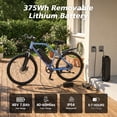 thumbnail image 4 of GlobalKeep 26" Adult Electric Bike, Class2, 750W Peak Motor, 20 MPH, Shimano 7-Speed, Disc Brakes, 48V 7.8Ah Battery, UL2849 Certified., 4 of 10
