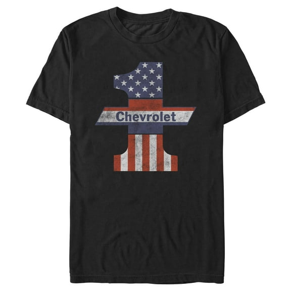 Men's General Motors Number One American Flag Distressed Graphic T-Shirt