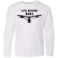 thumbnail image 3 of Inktastic Life Behind Bars Mountain Bike Long Sleeve Youth T-Shirt, 3 of 5