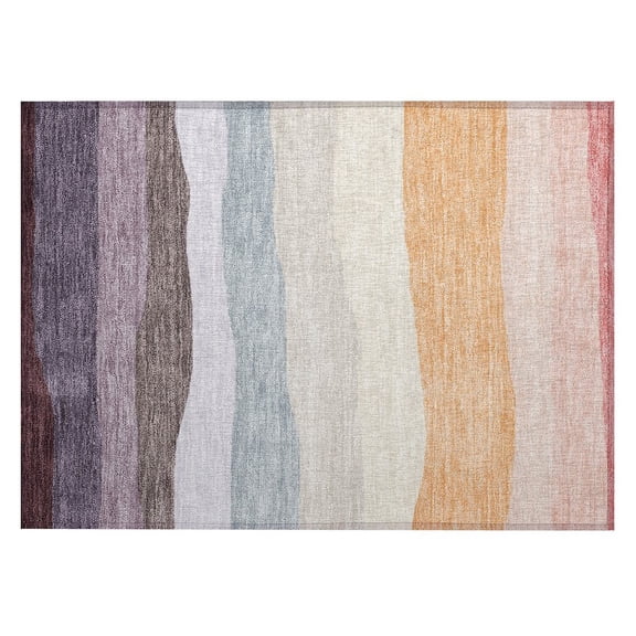Dalyn Rugs Machine Washable Indoor/Outdoor Chantille ACN2023 Orange 1'8" x 2'6" Rug