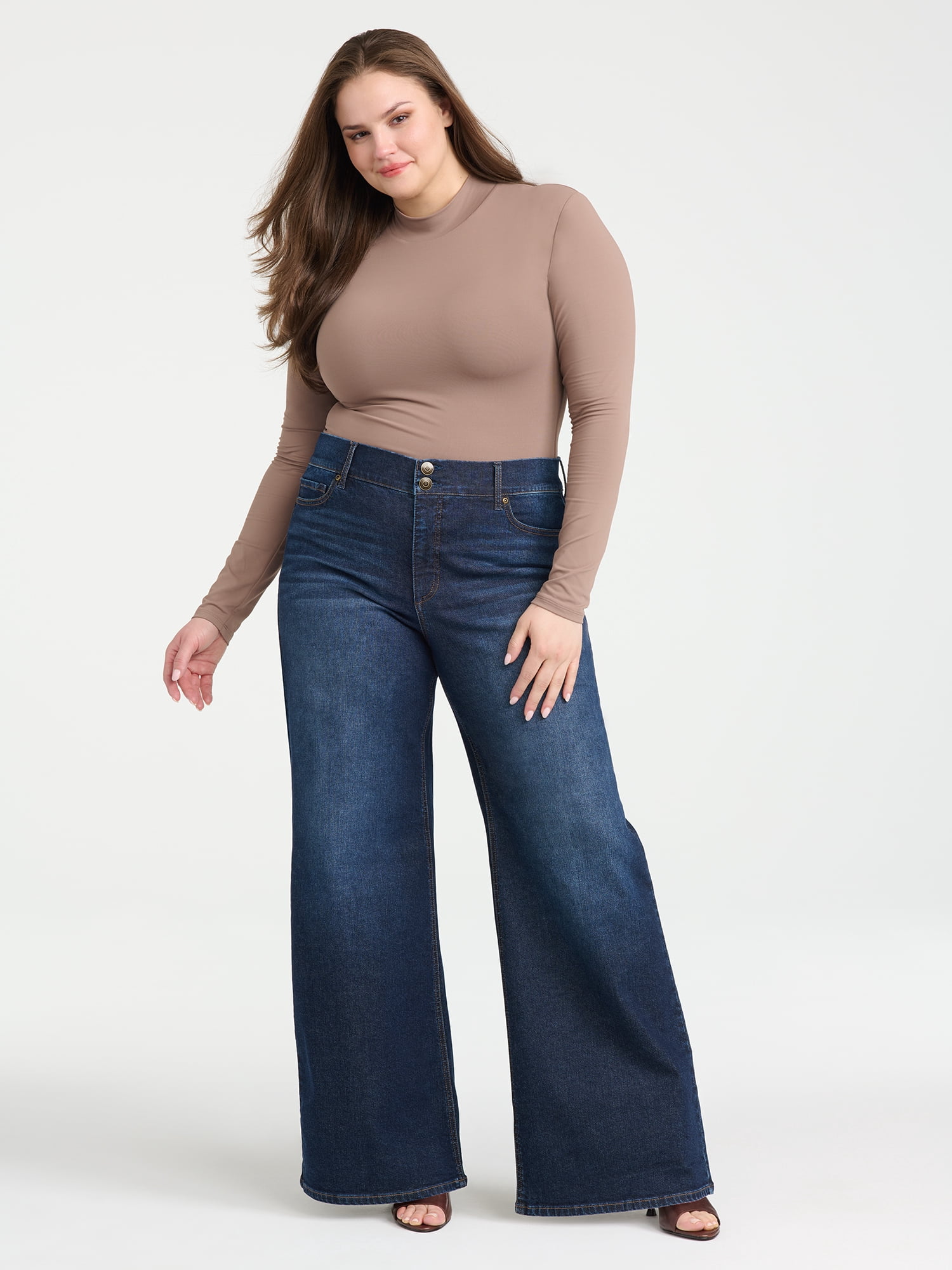 Sofia Vergara Women's Plus Size Margot Super Wide Leg Sizes 14W-26W