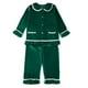 thumbnail image 1 of Conjunto de pijamas de Navidad para niños, pijamas clásicos de terciopelo verde con botones, pijamas de Navidad para niños y niñas, 2022, 1 of 4