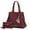 Burgundy, variant on MKF Collection Kearny Vegan Leather Women's Tote Bag with Wallet by Mia K- 2 pieces