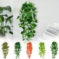 thumbnail image 1 of Hiedra Artificial Verde para Colgar En La Pared | Planta de Hiedra de Plástico Realista de 100 Cm de Largo | Decoración de Interiores con 168 Hojas | Diseño Flexible y Flexible para Decorar Paredes, 1 of 6