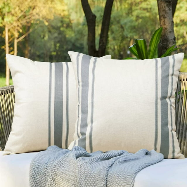 Fundas de Almohada OTOSTAR Impermeables 45x45 cm para Exteriores, Juego de 2