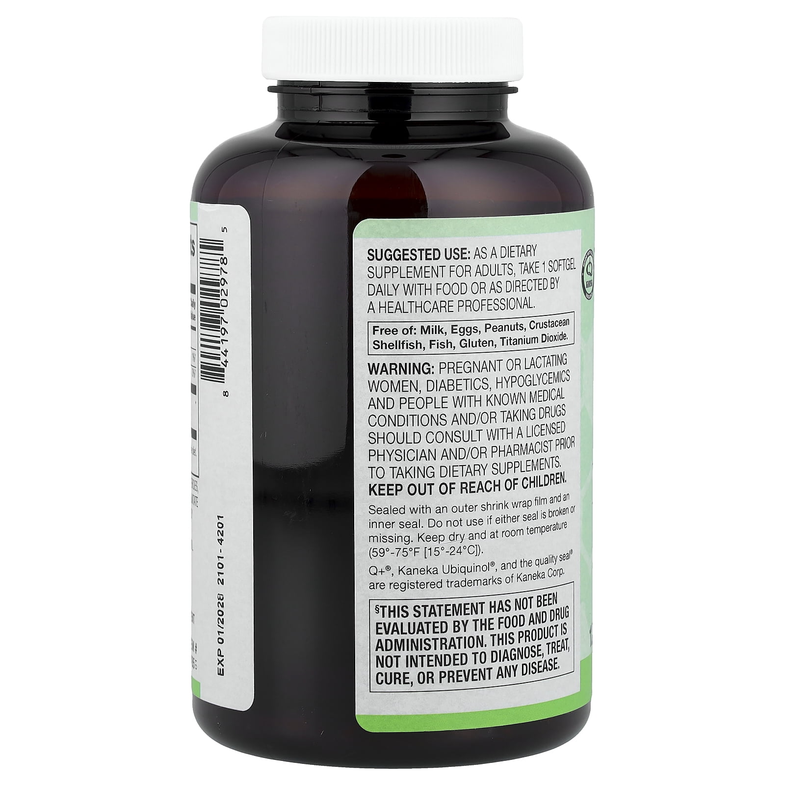 Vitacost Synergy®, Ubiquinol CoQH, 200 mg, 120 Softgels