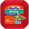 Hefty Style Small Square Foam Party Plates, 35 Count