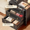 thumbnail image 5 of Amadwell Nightstands Set of 2 with Charging Station, 3 Drawer Bedside Table with USB-C Ports, Storage Nightstand for Bedroom, 5 of 9
