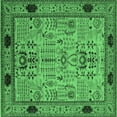 thumbnail image 1 of Ahgly Company Indoor Square Oriental Emerald Green Traditional Area Rugs, 8' Square, 1 of 4