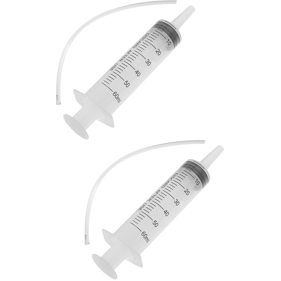 HOMEMAXS 2 Sets  of Bike Fork Oil Tool Bike Oil Mineral Filling Tool Brake Bleed Kit Fork Oil Level Tool Kit