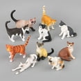 thumbnail image 1 of Dosaele Simulation Mini Cats Kitty Figure Model Statue Home Ornaments Gift Kids Toy, 1 of 9