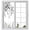 Gray, variant on No Glue Heat Blocking Window Flims, Blue Eucalyptus Leaves Window Privacy Film Frosted, Farmhouse Botanical Watercolor Peep-proof Door Windows Tint for Bathroom, Dormitory, 17.7 x 78.7 Inches