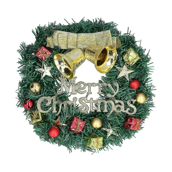 Christmas Wreath Outdoor Lighted Christmas Wreath for Holiday Decor, 24 Inch, Waterproof, Pre-Lit with LED Lights