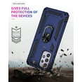 thumbnail image 3 of NIFFPD Galaxy A33 Case, Samsung A33 Case Ring Kickstand Hard PC Soft TPU Phone Cover for Samsung Galaxy A33 5G Blue, 3 of 7
