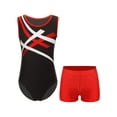 thumbnail image 1 of YONGHS Ensemble de Sport Athlétique 2 Pcs pour Garçons Débardeurs avec Shorts Rouge 16, 1 of 5