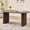Black, variant on 70.8" Oval Dining Table for 4-6 People, Modern Farmhouse Kitchen Table | Rustic Wood Grain | Breakfast Dinner Wood Dining Table for Gathering, Kitchen, Dining Living Room, Natural