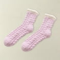 thumbnail image 3 of Vinsonshop Fuzzy Socks Cute Fuzzy Socks Cute Socks Sleeping Socks Fluffy Socks House Socks for Women Indoor Grip Socks Purple, 3 of 3