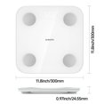 thumbnail image 4 of Body Composition Scale S400, Smart Scale for Body Weight with 25 Body Metrics, High Accuracy Body Fat Monitor, 36 Users, 0.1-150kg, White, 4 of 5