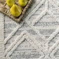 thumbnail image 6 of nuLOOM Ansley Moroccan Lattice Tassel Light Grey 8' Modern Square Rug, 6 of 9