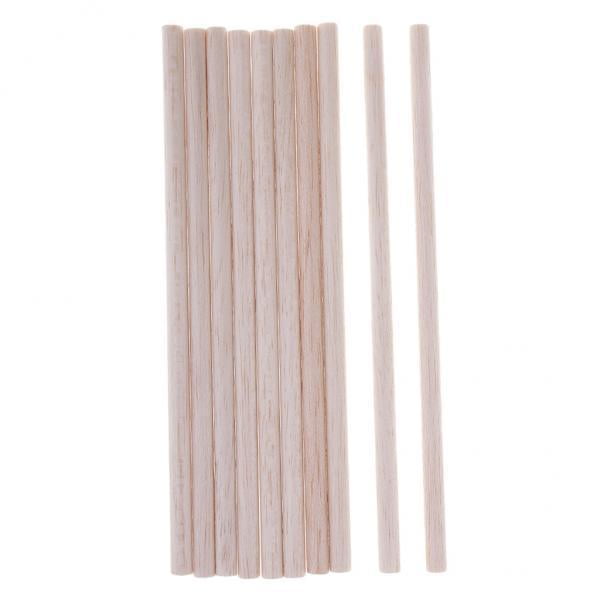 Balsa Formas de madera Palos,Varilla de pasador de artesanía de madera sin terminar, para modelar,Suministros de carpintería,Palo de pasatiempos BLESIY Balsa Formas de madera Palos