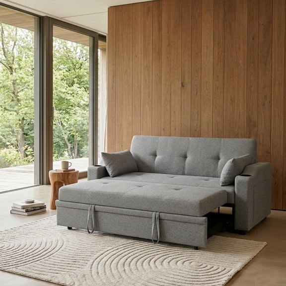 Sofá Cama Easy Living Sander Gris Oscuro