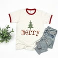 thumbnail image 6 of Merry Christmas Tree Stars - Women's Ringer Graphic T-Shirt, 6 of 7