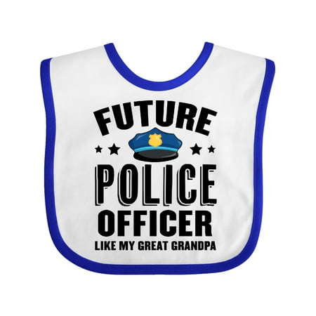 

Inktastic Future Police Officer Like My Great Grandpa Gift Baby Boy or Baby Girl Bib
