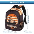 thumbnail image 2 of Halloween Font Cute Adjustable Shoulder Strap Backpack with Large Capacity, Printed Design, Lightweight, 2 of 6
