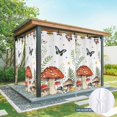 thumbnail image 6 of Outdoor Curtains for Patio Waterproof, Spring Mushrooms Outdoor Privacy Panels Grommet, Farmhouse Pastoral Botanical Watercolor Blackout Outside Curtains for Porch/Cabana 54"x108", 1 Panel, 6 of 8