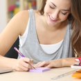 thumbnail image 2 of Clearance Sale! 6PACK Sparkly Diamond Pens, Retractable Ballpoint Pen Set for Daily Writing, Plastic, for Office & Home, (14cm, Purple), 2 of 5