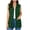 Green, variant on Womens Plaid Open Front Sleeveless Duster Cardigans Drape Lightweight Loose Vest Coat with Pockets