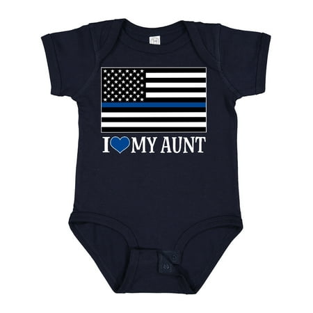 

Inktastic Police Law Enforcement Aunt Gift Baby Boy or Baby Girl Bodysuit