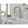 thumbnail image 4 of Delta 9659-BL-DST Trinsic 1.8 GPM Single Hole Pre-Rinse Pull Down Kitchen Faucet - Black, 4 of 7